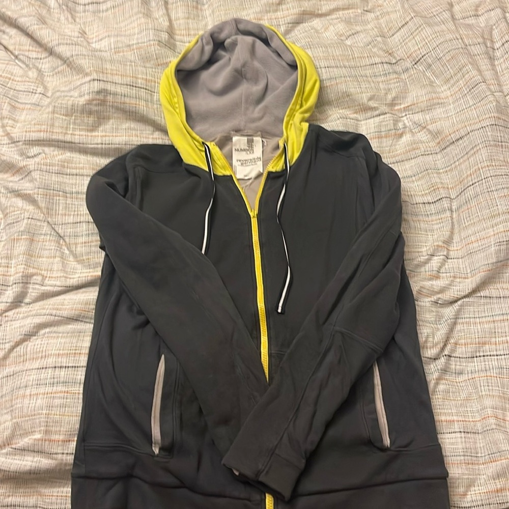Number lab navy/light gray reversible hoodie